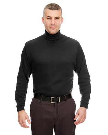 UltraClub 8516 - Adult Egyptian Interlock Long-Sleeve Turtleneck