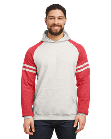 Jerzees 97CR - Unisex NuBlend Varsity Color-Block Hooded Sweatshirt